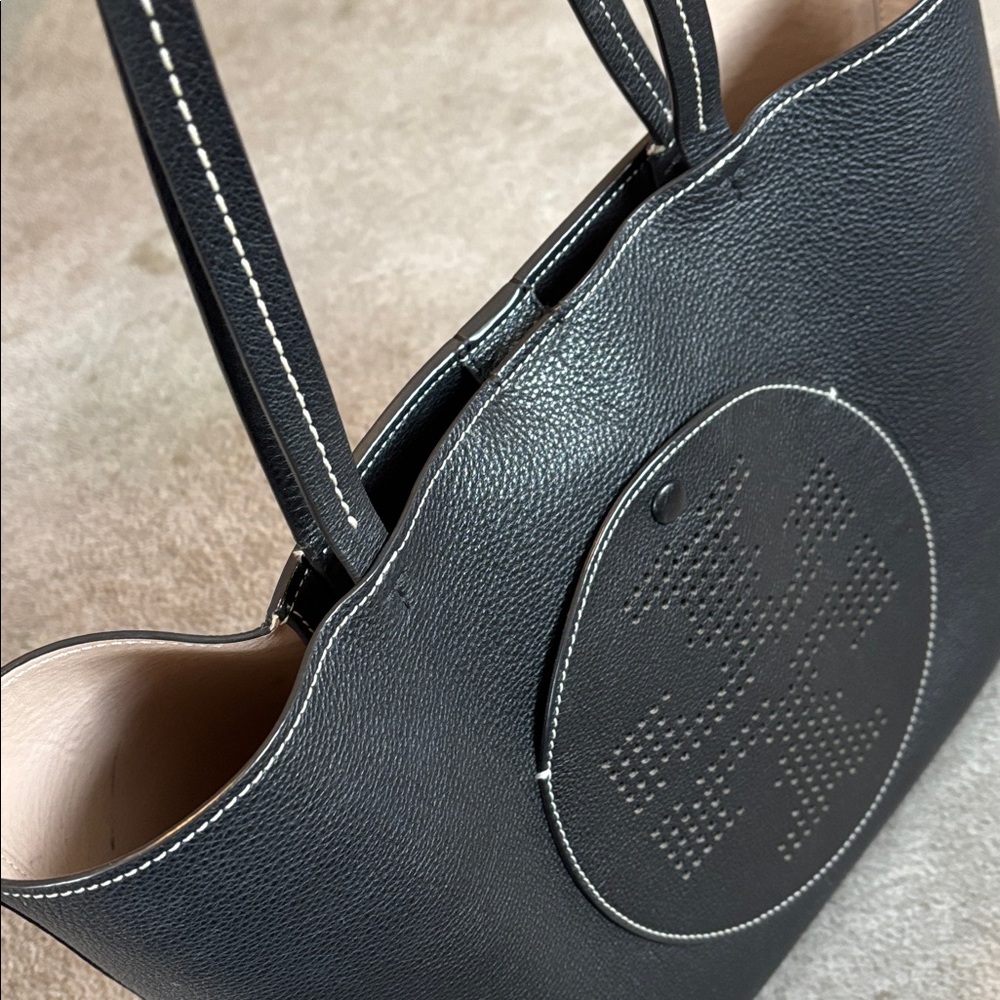 Tory Burch Black Leather Tote - Picture 10 of 10